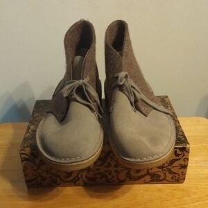 Brown Suede Ankle Boots